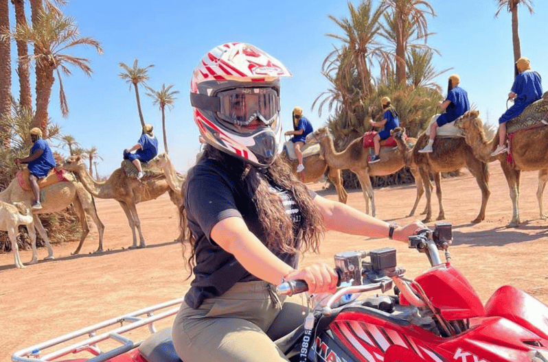 Marrakech : Balade en Quad et Dromadaire avec Pause Thé et transfert - quad