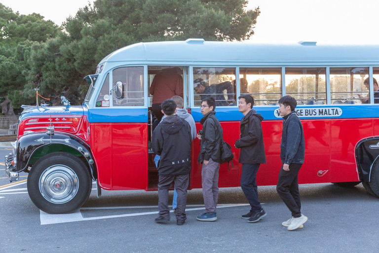 Valletta - Mdina on a Unique Maltese Vintage Bus