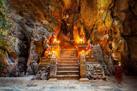 Da Nang: Lady Buddha, Marble Mountains &amp; Am Phu Cave Sunset