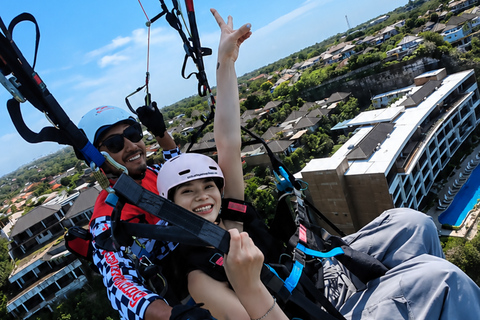 Paragliding Tandem Flight in Pandawa & Uluwatu with Pilot Tandem Paragliding Ticket Only ( No Hotel pickup )