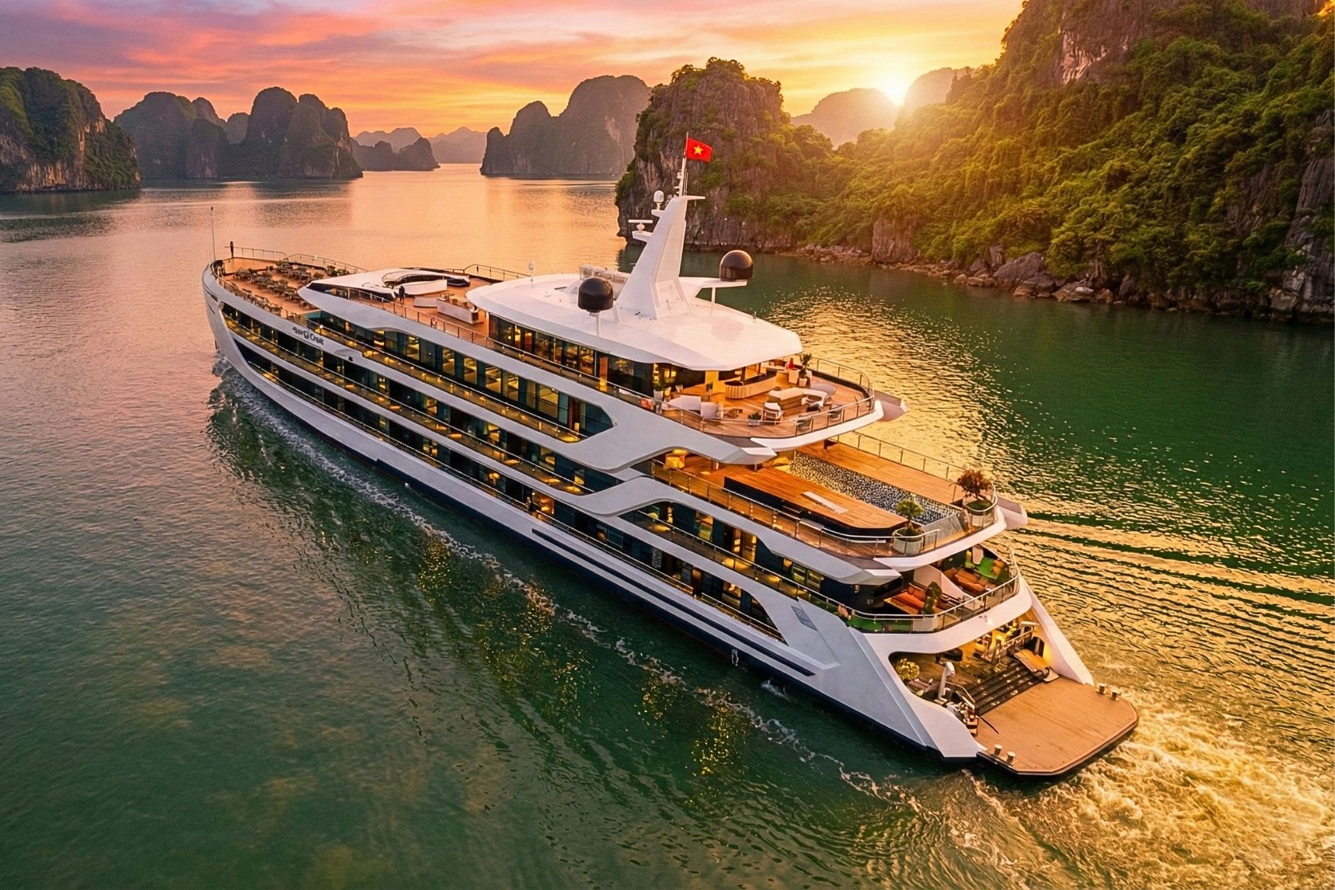Ab Hanoi: 2-tägige, 1-Übernachtung lange Elite-Bootstour zur Lan Ha Bay & Ha Long Bay mit Infinity-Pool