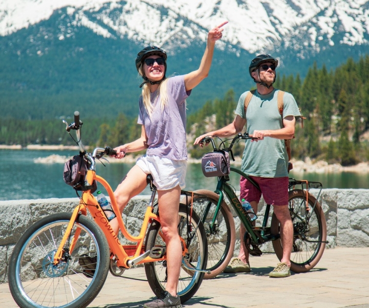 Lake Tahoe : Circuit auto-guidé en vélo électrique sur l'East Shore Trail