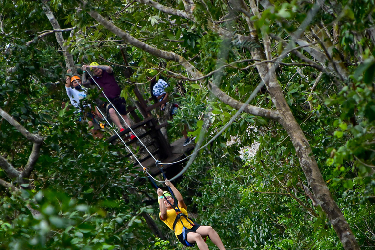 Adrenaline tour: Atv, Ziplines and Cenote swim experience