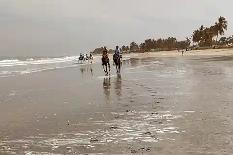 Serrekunda : Randonnée à cheval sur la plage