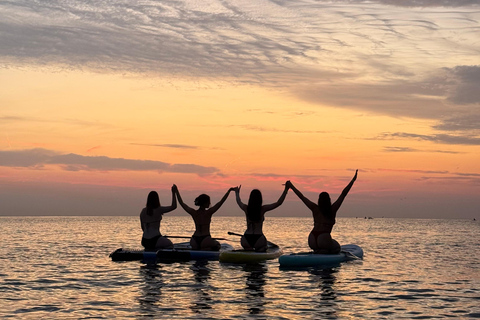 Barcelona: Sunset Paddle Surfing Session + Instructor + Photos Barcelona: Sunset Paddle Surf Outing + Instructor + Photos