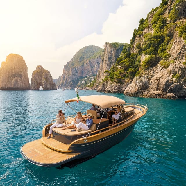 Capri All Inclusive Boat Cruise with City Tour from Positano