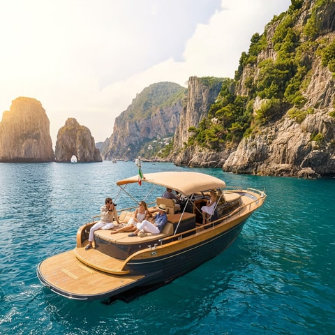 Capri All Inclusive Boat Cruise with City Tour from Positano