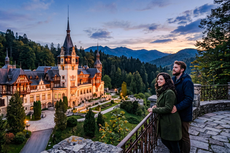 From Bucharest: Dracula's Castle, Peles Castle & Brasov Trip MINIVAN - Dracula's Castle, Peles Castle & Brasov Trip
