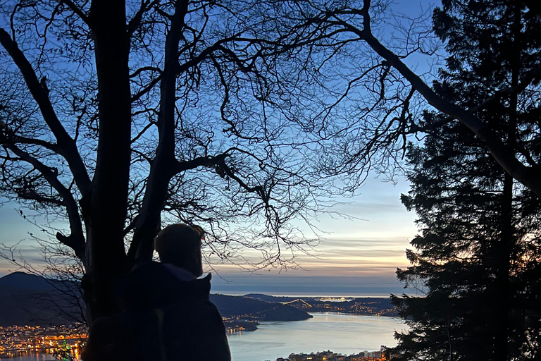 Bergen: Aventura nocturna de inverno - Caminhada com lanterna de cabeça