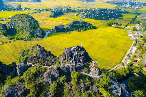 Tour di un giorno con la barca di Trang An, la Pagoda di Bai Dinh e la Grotta di Mua