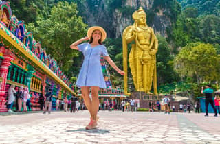 Kuala Lumpur: Batu-Höhlen, Ramayana-Höhle & Wasserfall-Tour