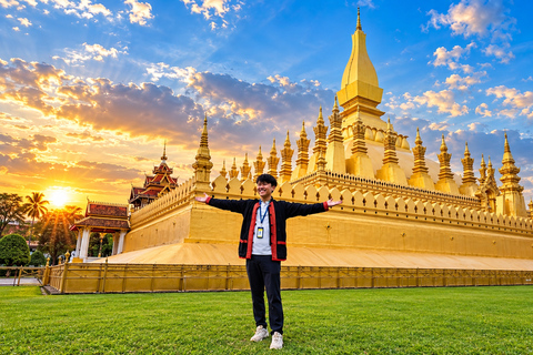Vientiane: Private City Tour by Electric Vehicle with Guide Private Culture, and History Tour Only