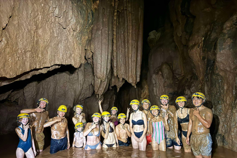 Phong Nha: Zipline Dark Cave & Paradise Cave Exploration Option 4: Full Adventure Experience - Drop-off in Hue