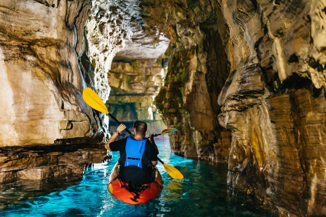 Visit Pula Snorkeling, Swimming and Kayak Tour with Blue Cave in Pola
