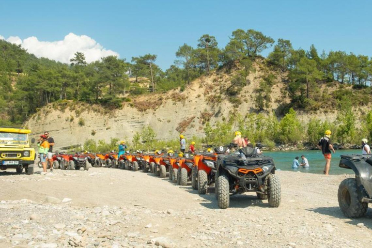 Antalya: Rafting Combo Increíble Con Tirolina, Quad 4x4, Jeep5 en 1 Balsa+Buggy o Quad+Zipline+Jeep+Senderismo