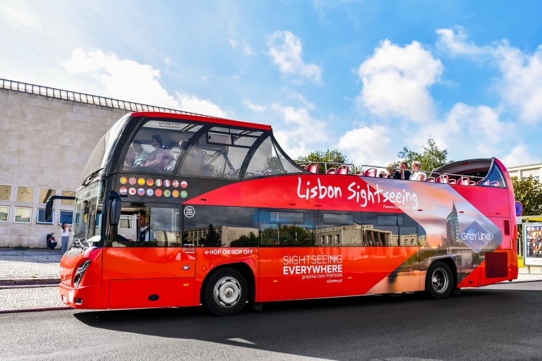 Lissabon: hop on, hop off-bustour2-routencombi: Belém en Kastelen (48 uur)