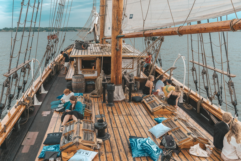 Helsinki Archipelago Sailing on a Traditional big Schooner