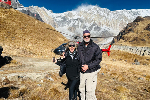 Pokhara: Hubschrauber-Tour zum Annapurna-Basislager