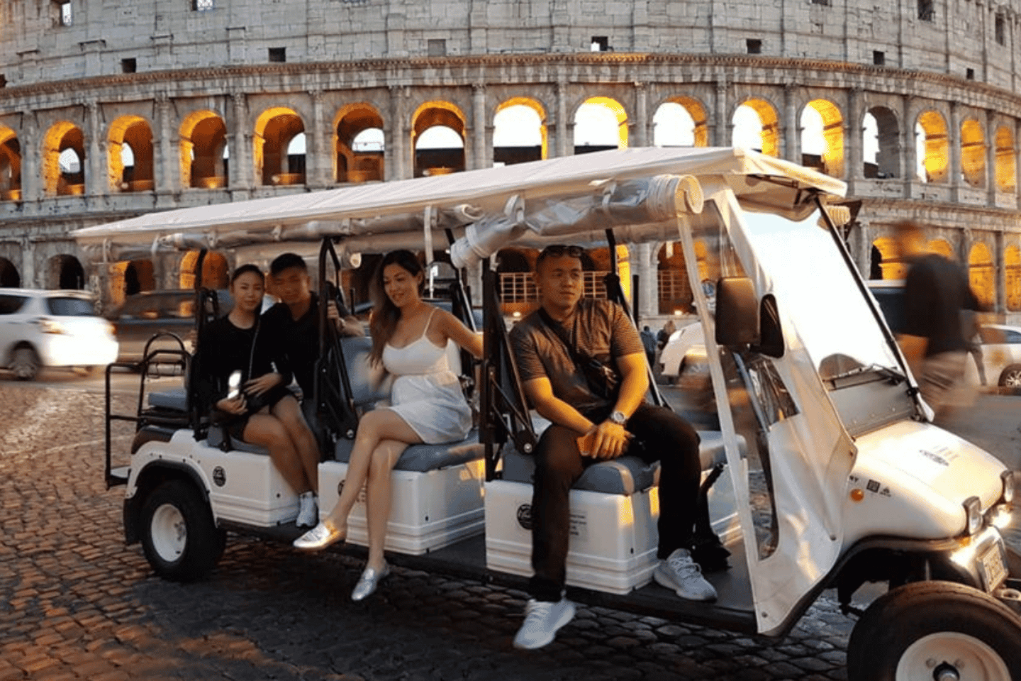 Rome: Private Golf Cart Tour with Delicious Gelato