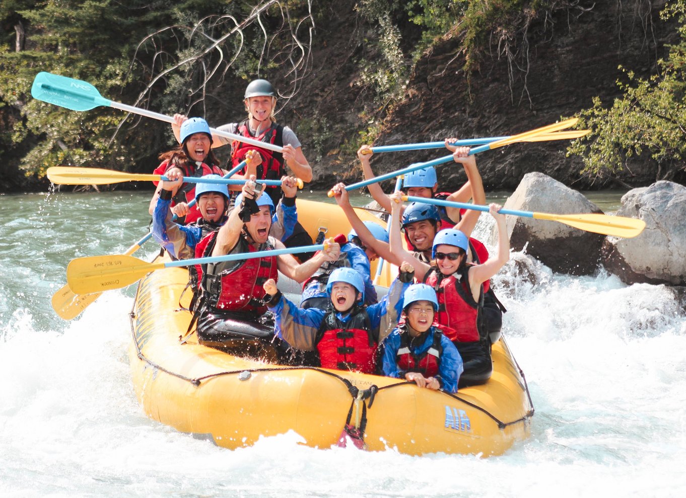 Banff: Kananaskis River Whitewater Rafting Tour om eftermiddagen