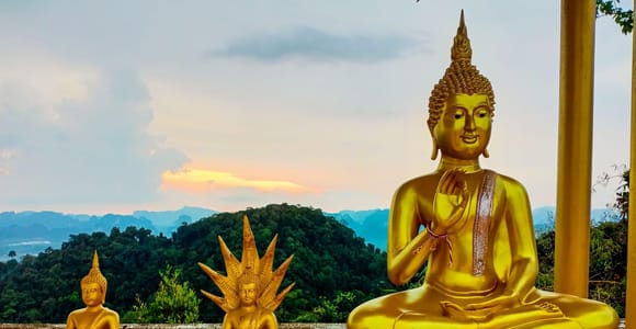 Krabi: Tiger Cave Temple Sunset Tour with Lunch