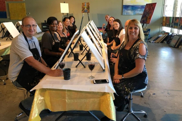 San Mateo: Paint & Sip Experience for Large Groups