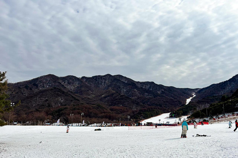 Busan: Muju Winter Hiking & Scenic Resort Day Trip C. Ski & Board Tour (Equipment Only) 7years▲