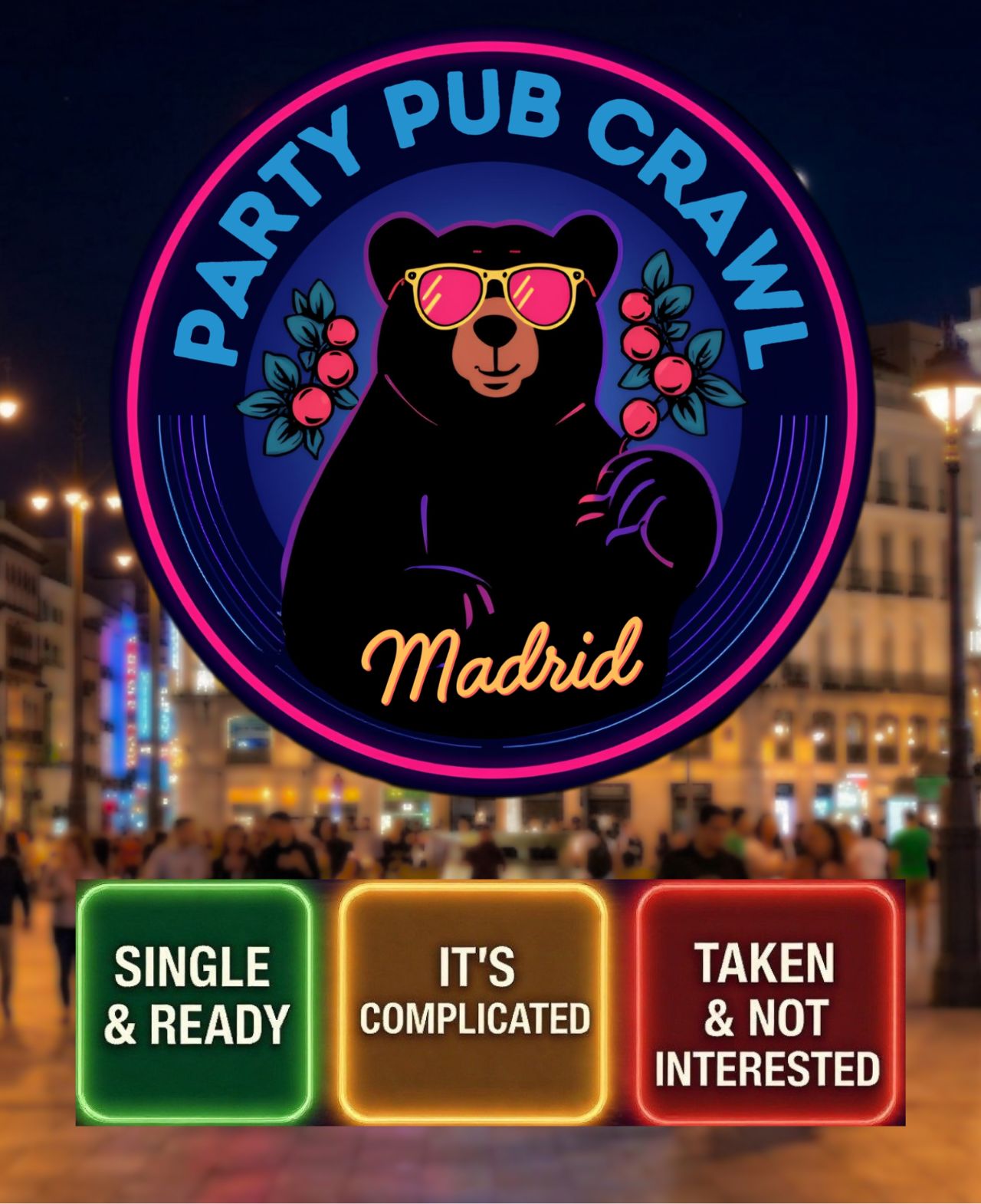 Party-Kneipentour Madrid Nightlife Adventure Bars mit VIP-Club-Eintritt