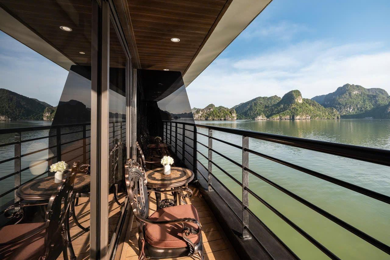 Ha Long Bay: Luxury Overnight Cruise 2D1N or 3D2N Ha Long Bay 3D2N & Shared Car Transfer