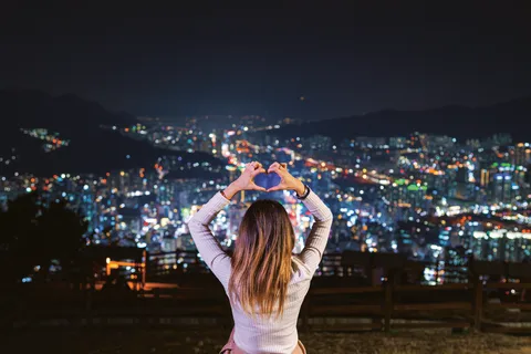 Visita nocturna de Busan e instantáneas opcionales