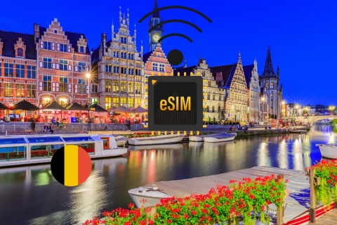 Gent: eSIM Internet Data Plan voor België hoge snelheid 4G/5GBelgië 10GB 30Dagen