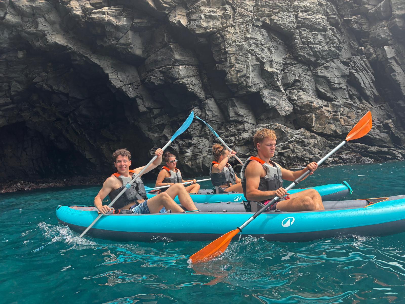 Los Cristianos: Kajak- & Schnorcheltour mit Delfinen und Schildkröten