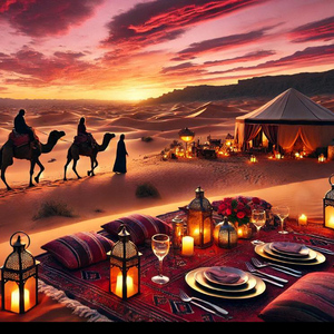 Marrakesh: Agafay Desert Sunset, Camel Ride, and Dinner Show