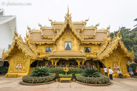 Chiang Rai Tempeltour: Weiße &amp; Blaue Tempel &amp; Schwarzes Haus