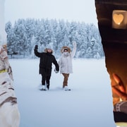 Arctic Reindeer Farm Experience with Snowshoeing in the Wild