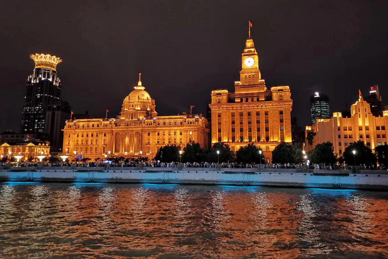 Incroyables lumières nocturnes de Shanghai : croisière sur le fleuve et transfert privé