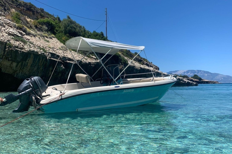 Zakynthos: Self drive Speedboats to shipwreck and blue caves Full day rental - 8 hours