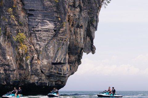 Pacchetto oro Mangrove Jet Ski Tour Video gratuito con droneOpzione moto d&#039;acqua a doppio pilota