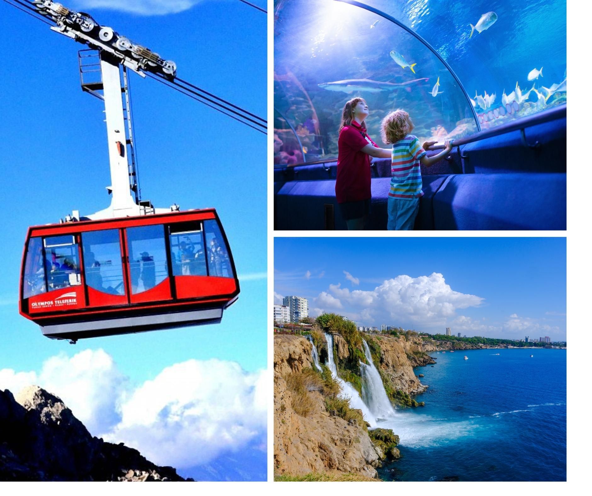 Antalya: Altstadt mit Aquarium oder Seilbahn & Wasserfälle