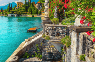 Von Mailand aus: Villa del Balbianello und Varenna mit dem Zug