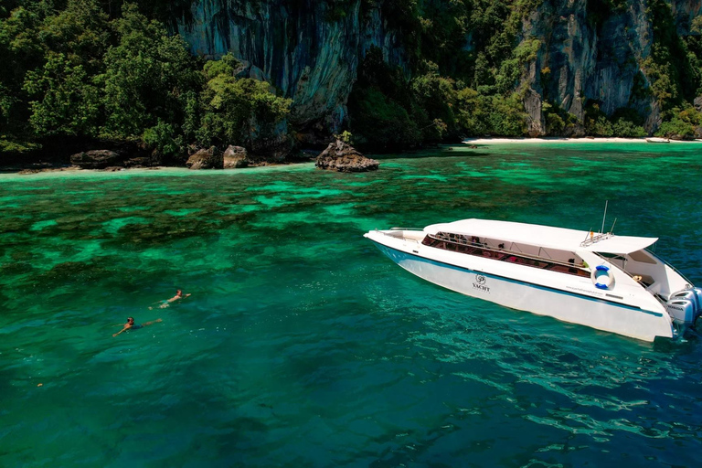 Phuket: Passeio de lancha rápida para a Ilha Coral e a Ilha RachaMeio dia: Ilha de Coral (12h às 16h)