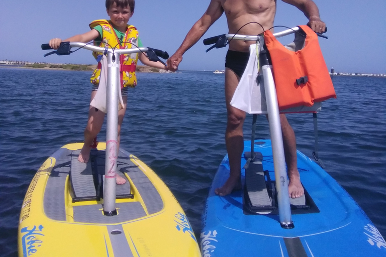 Gruissan: noleggio di aquastepper (un mix di paddle e stepper)Gruissan: noleggio di aquastepper (un mix tra paddle e stepper)