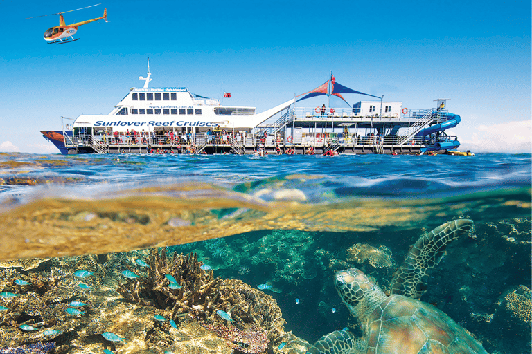 Cairns: Reef Zoom Half Day Helicopter &amp; Snorkeling TourReef Zoom Half Day, Cruise Out, Heli Flight Back