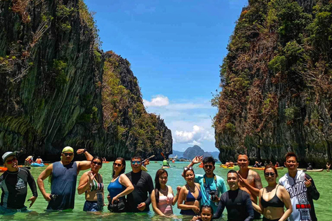 El Nido: Inselhopping Tour A mit Kajakfahren auf der großen LagunePRIVATES BOOT