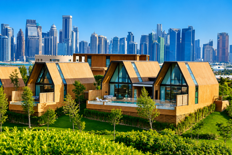 Doha: Katara Hills Park Walking Tour with Hotel Transfers
