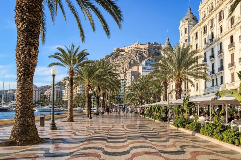 From Benidorm: Alicante City, Beach & Santa Bárbara Castle