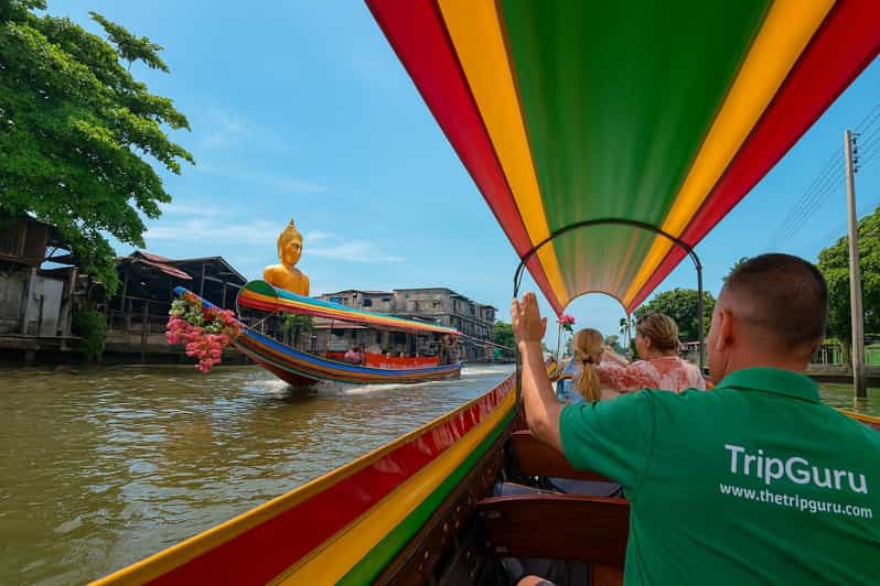 Bangkok: Prohlídka kanálů na lodi longtail k chrámu Wat Arun