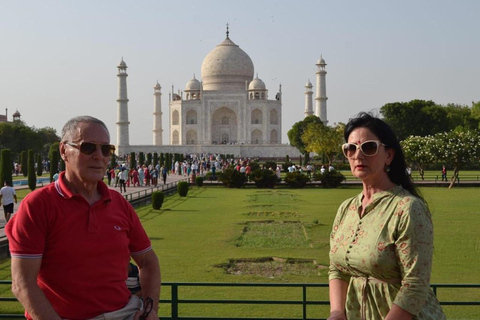 From Delhi -Same Day Agra Tour by Express Train Tour with 2 AC Chair Car Train Coach