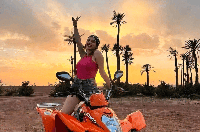 Aventure en quad dans l'oasis de palmiers et Jbilat - quad
