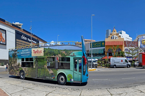 Cancun: Hop-on Hop-off Bus Tour with Flowrider Experience